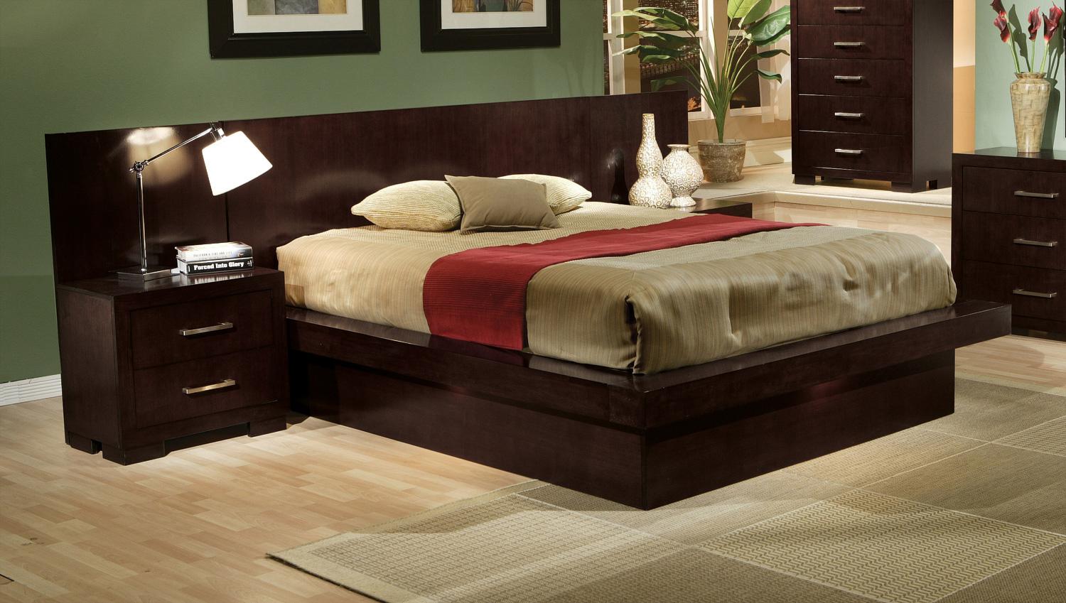 coaster queen pier platform bed with rail seating queen bed with lights